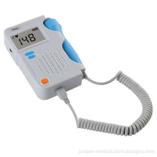 Handheld fetal doppler, large LCD display, 2.5MHz, 3 display modes, lithium battery